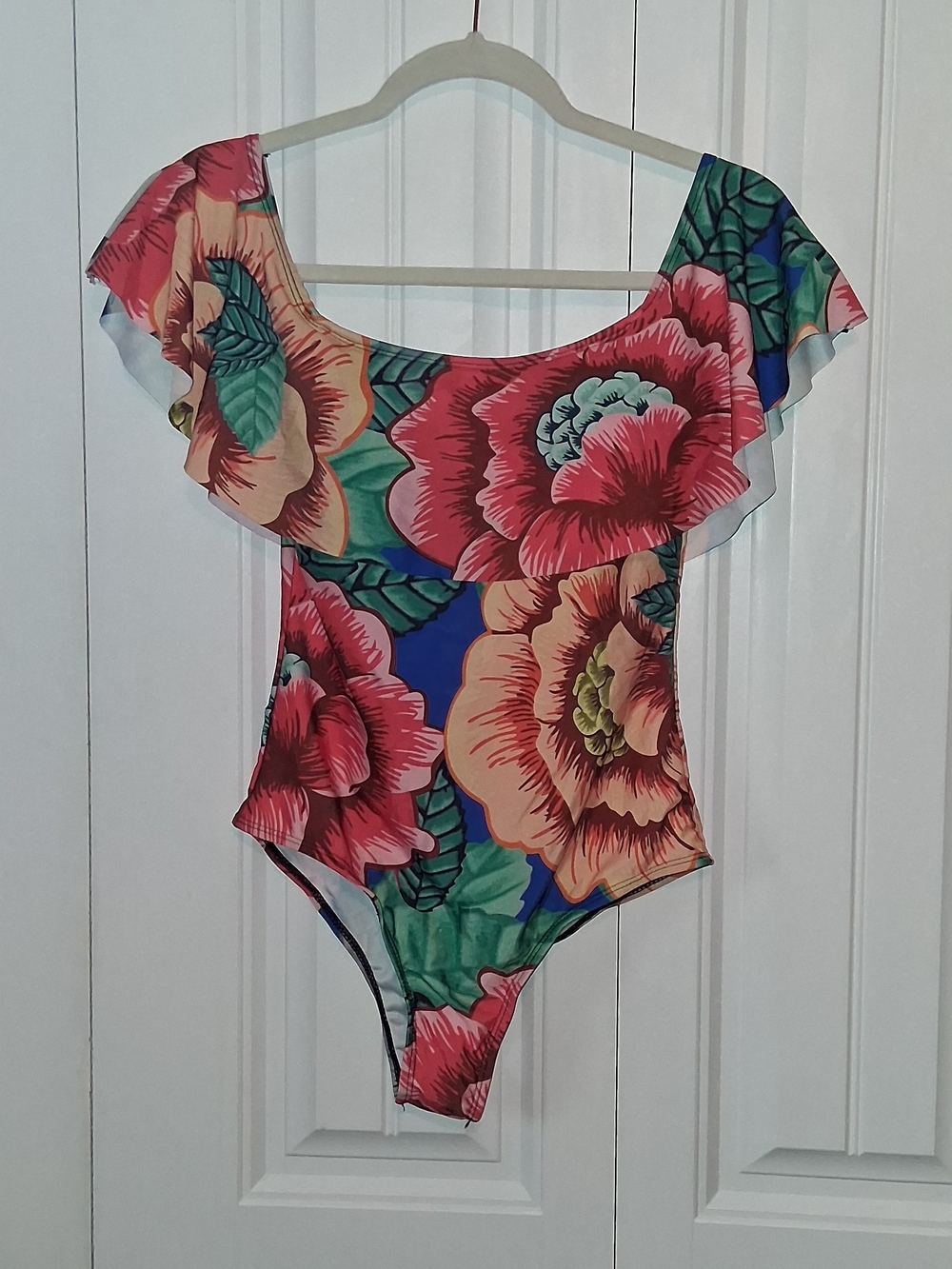 Women's Size Small, Stunning, Colorful, Vibrant, Floral One-Piece Swimsuit